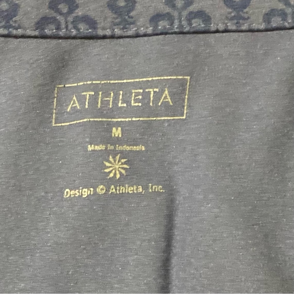 Athleta Faux Wrap Dress 3/4 Sleeves | Size M | flawed| Spring & Summer Casual - Picture 8 of 11